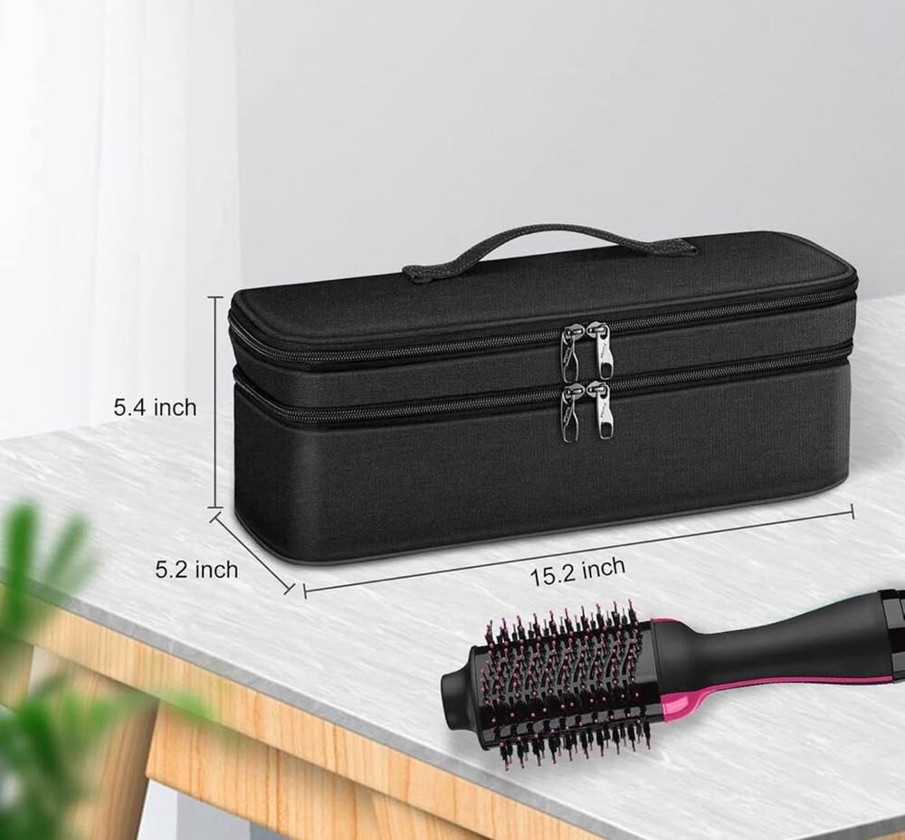 Double-layer carrying case for Shark FlexStyle or Dyson Airwrap Styler.